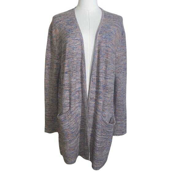 Madewell blue multicolor pocket open cardigan thin lightweight size Small - Picture 1 of 6